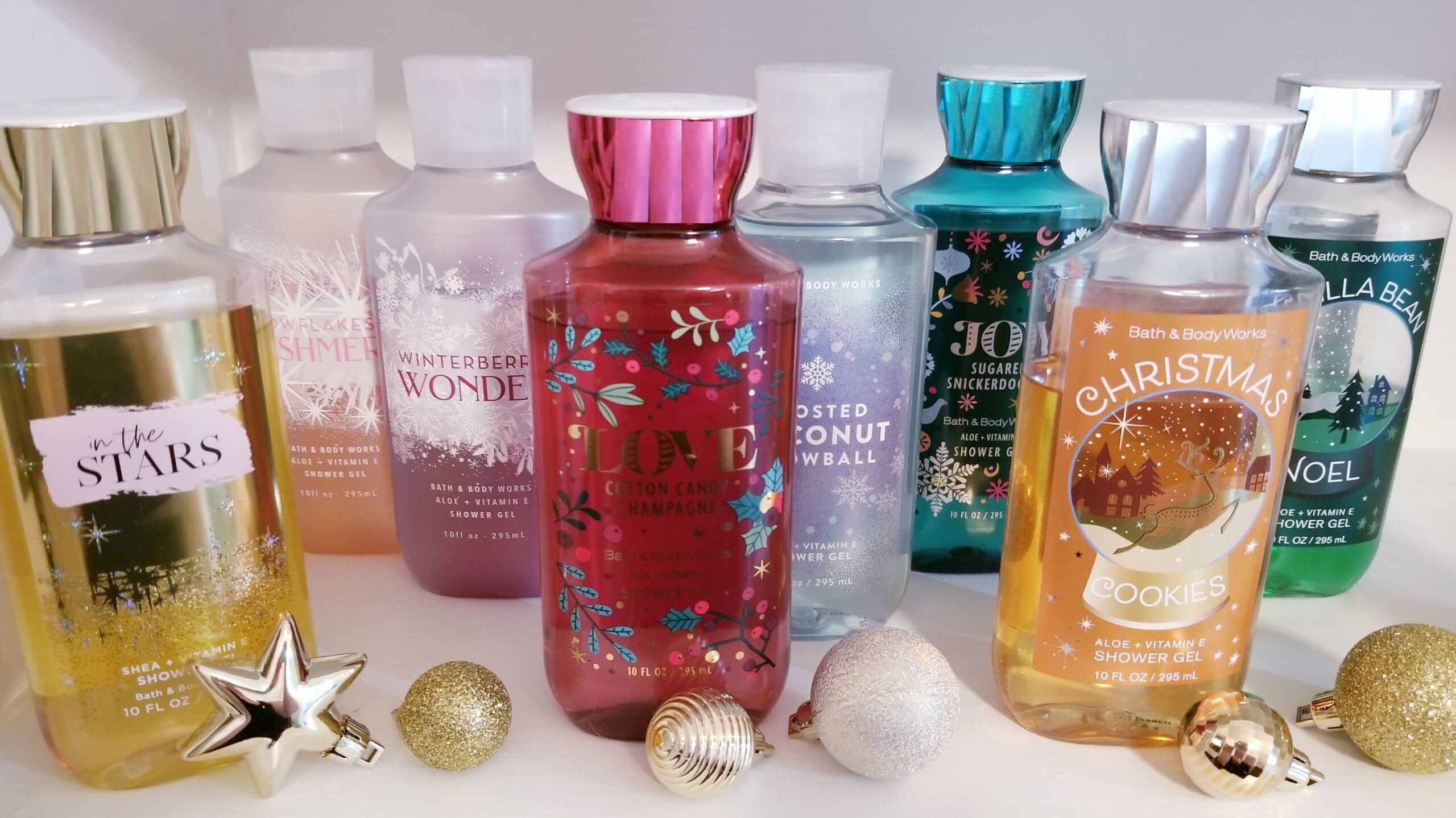 Bath purchases and Body Works shower gels